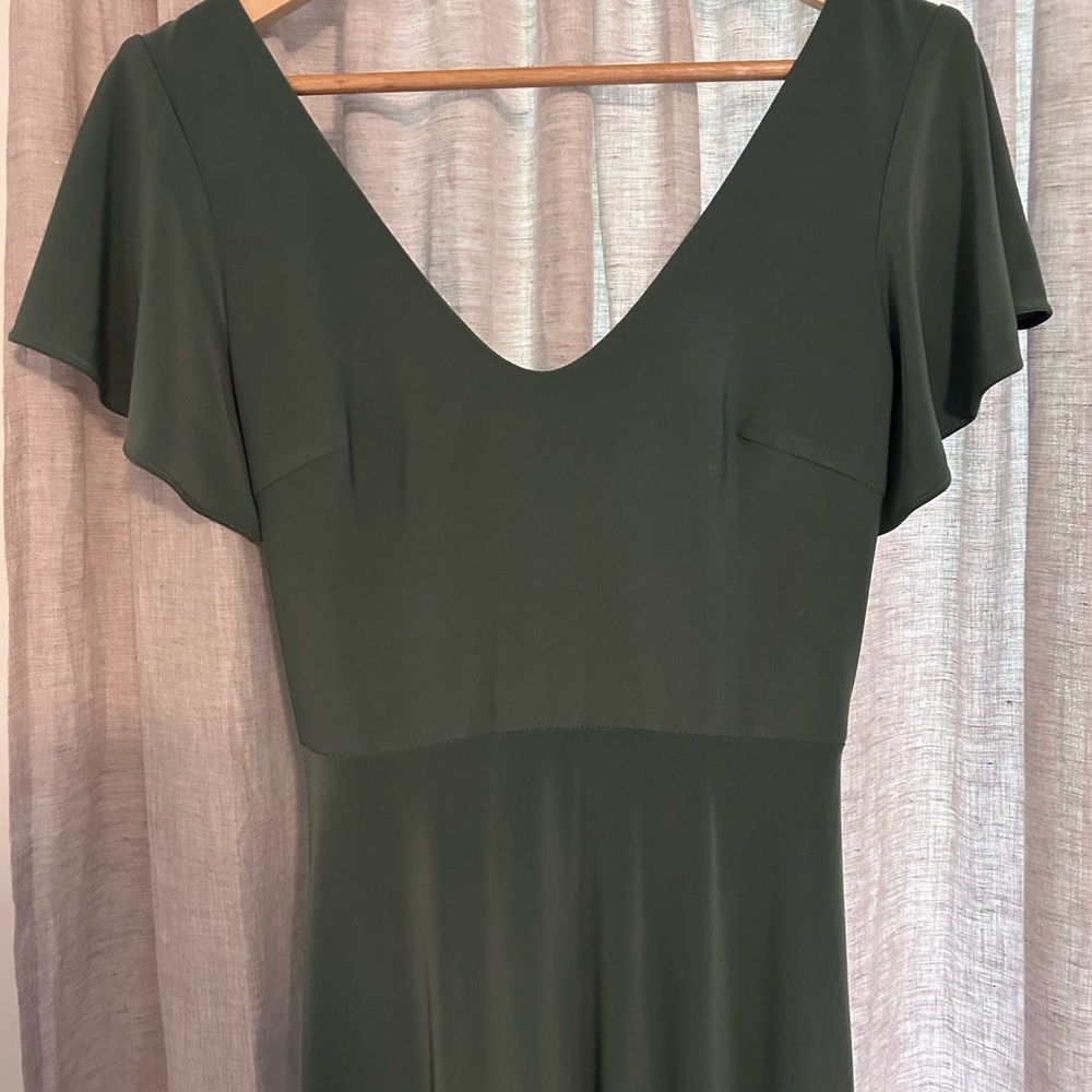 Azazie Eucalyptus Green Evening Gown Bridesmaid Dress - Picture 3 of 11